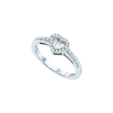 1-6CTW-Diamond FASHION HEART RING