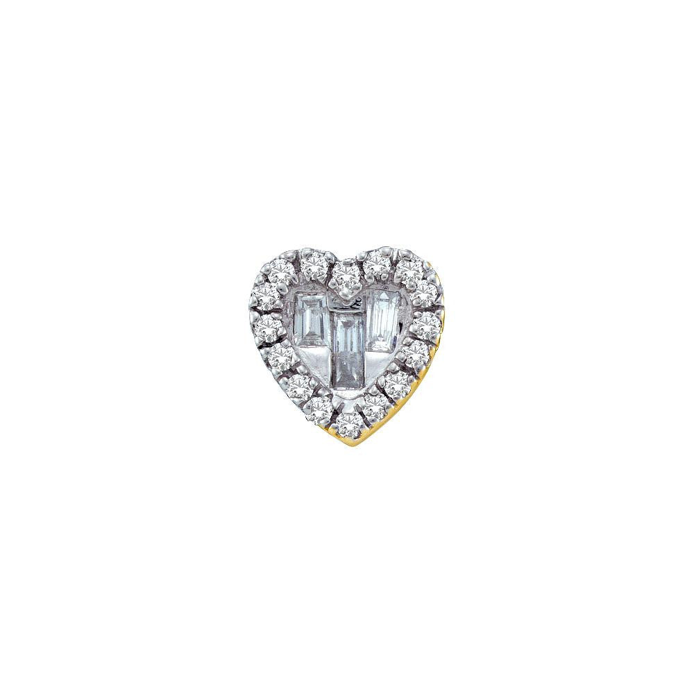 1-8CT-Diamond HEART PENDANT