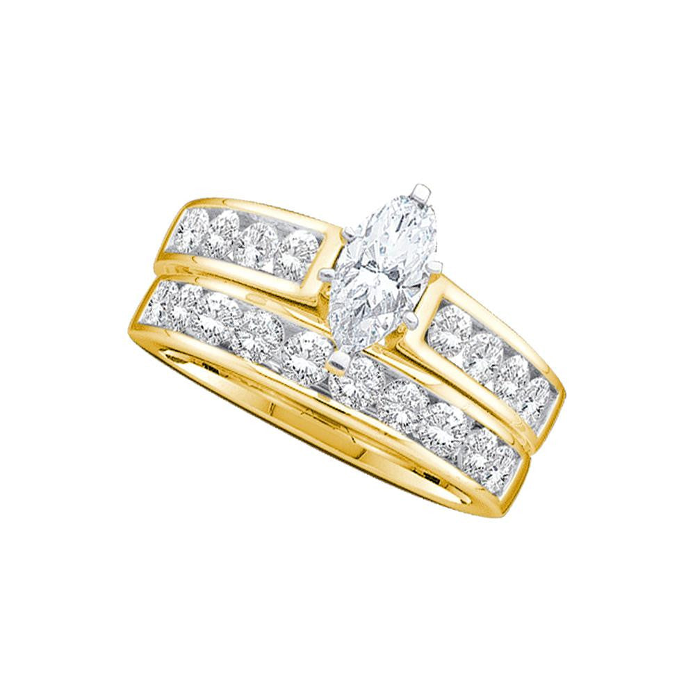 2 CT-Diamond 1-2CT-CMQ BRIDAL SET