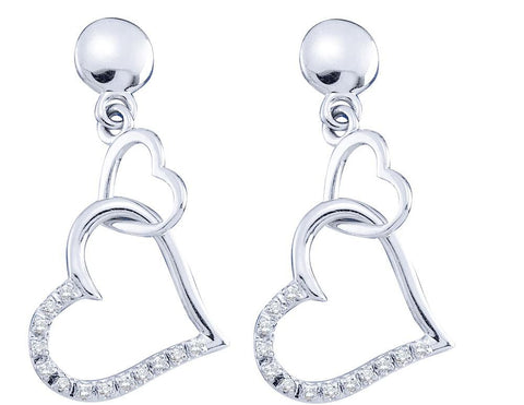 1-10CT-Diamond HEART EARRINGS