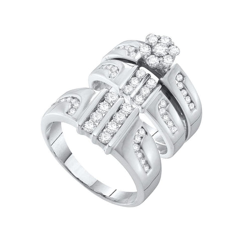 1 3-8CT-Diamond FASHION TRIO SET