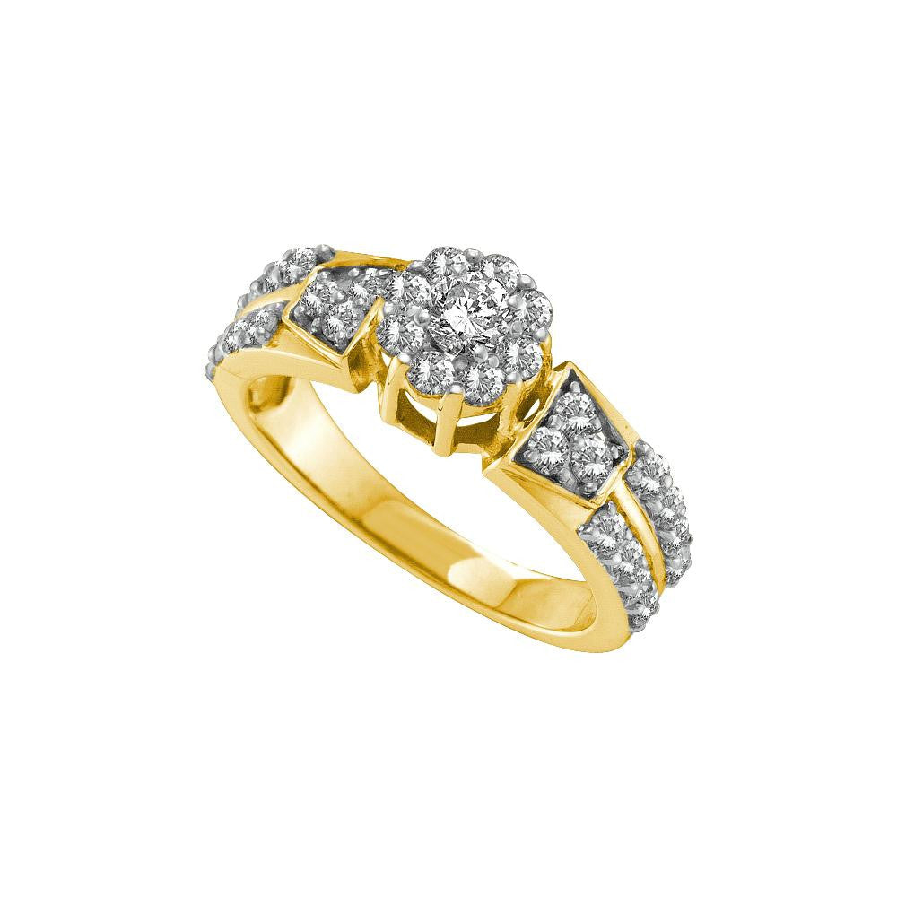 1 CT-Diamond RD-CENTER BRIDAL RING