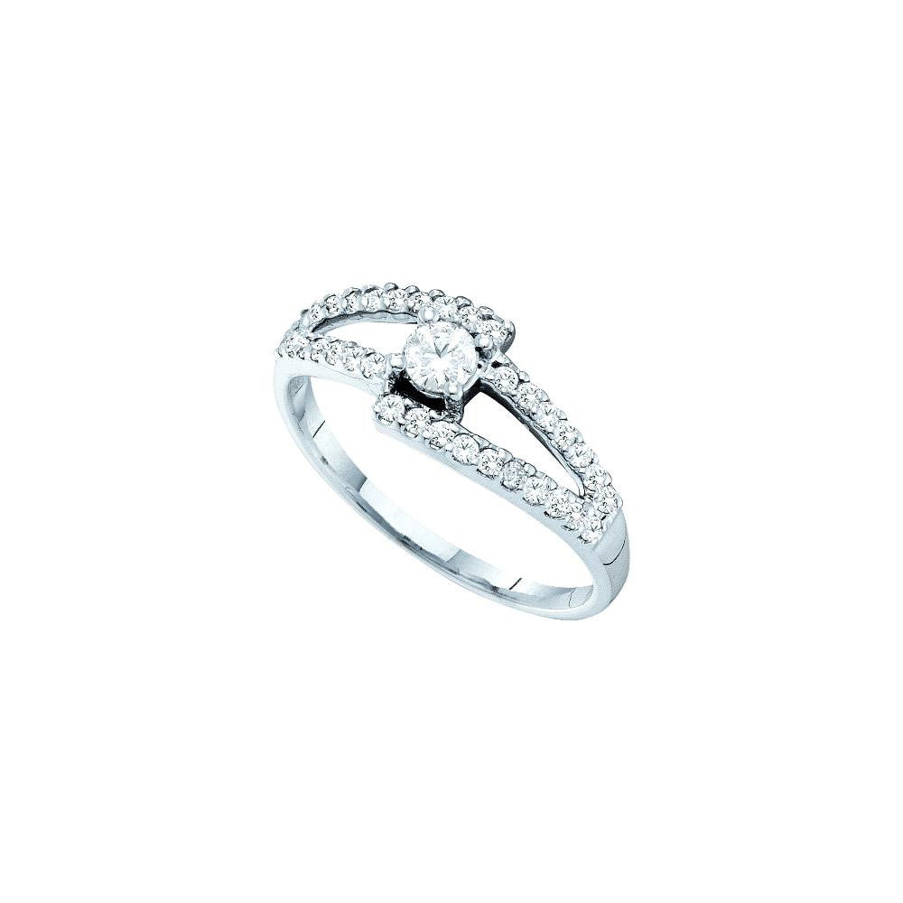 1-2CT-Diamond RD-CENTER BRIDAL RING