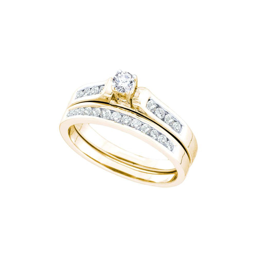 1-2CTW-Diamond RD-CENTER BRIDAL SET