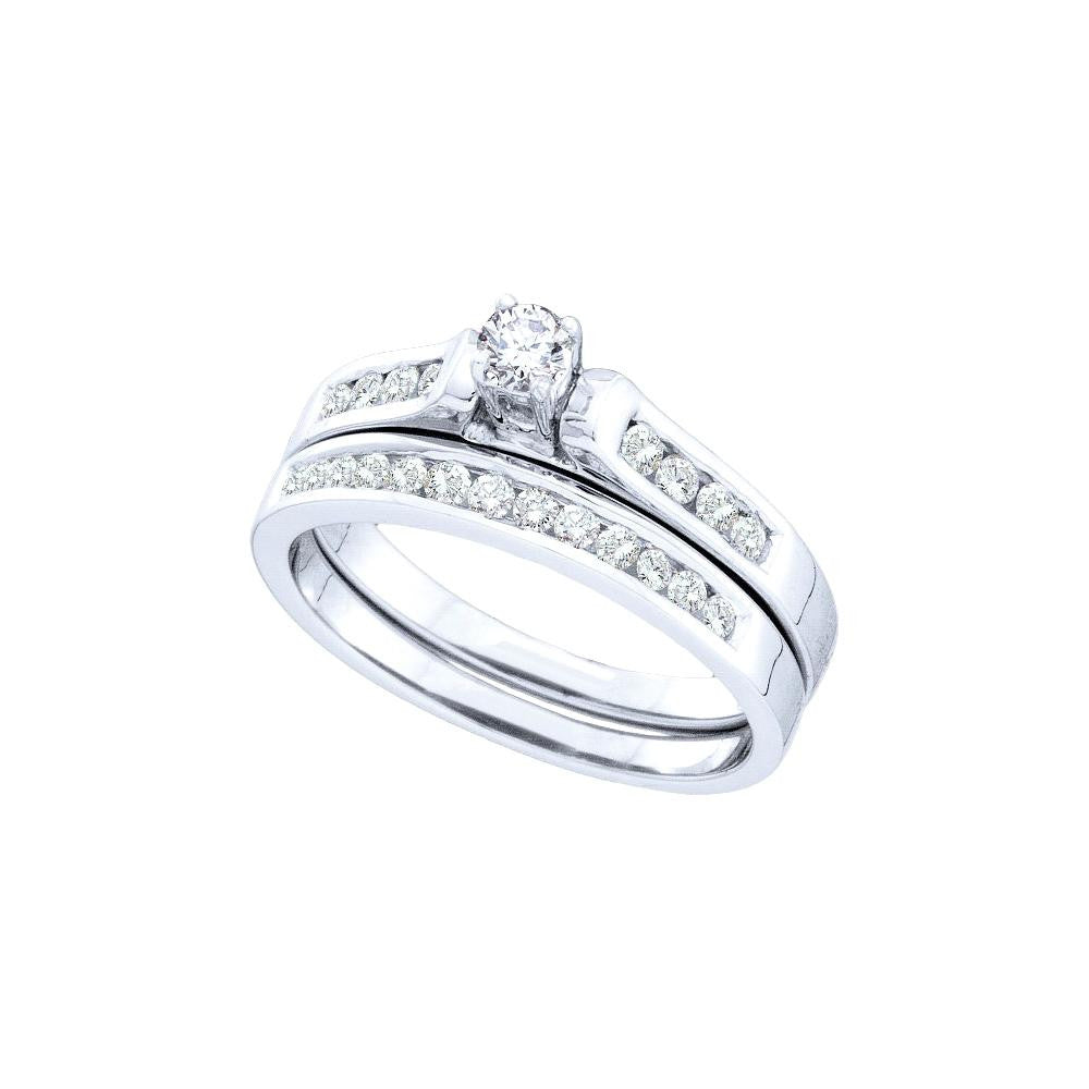 1-2CTW-Diamond RD-CENTER BRIDAL SET