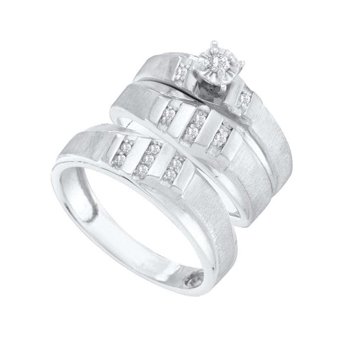 1-5CT-Diamond TRIO SET