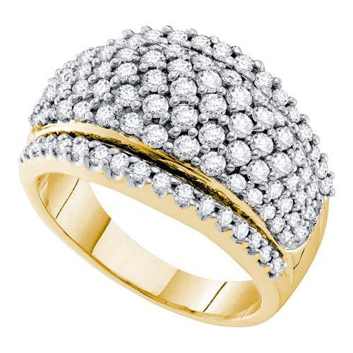 14KT Yellow Gold 1.50CTW  DIAMOND FASHION BAND