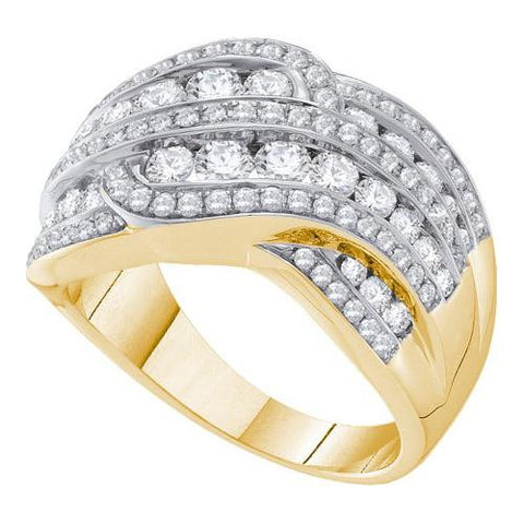 14KT Yellow Gold 1.50CTW  DIAMOND FASHION BAND