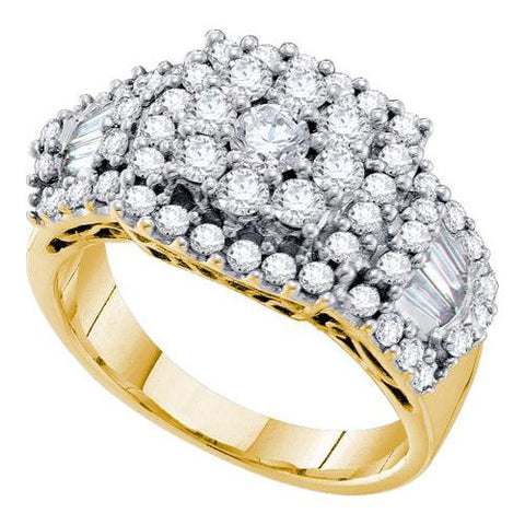 14KT Yellow Gold 1.50CTW  DIAMOND FASHION  RING