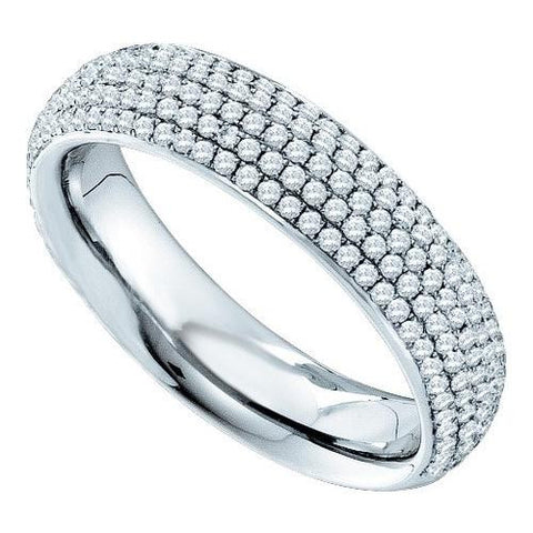 14KT White Gold 0.76CTW DIAMOND FASHION BAND