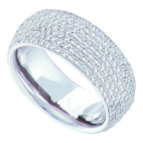 14K White-gold 1.78CT ROUND DIAMOND LADIES FASHION BAND