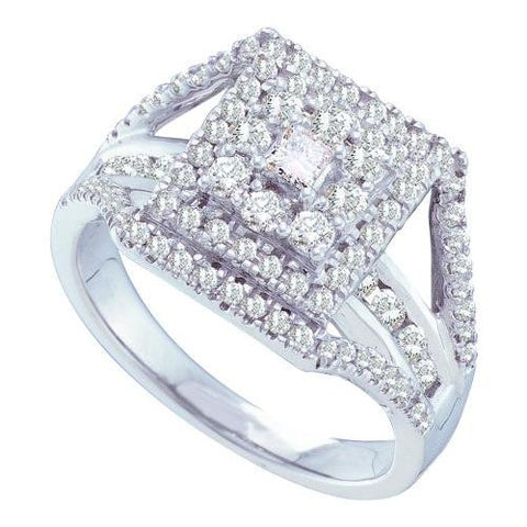 14KT White Gold 1.00CTW  DIAMOND FASHION RING