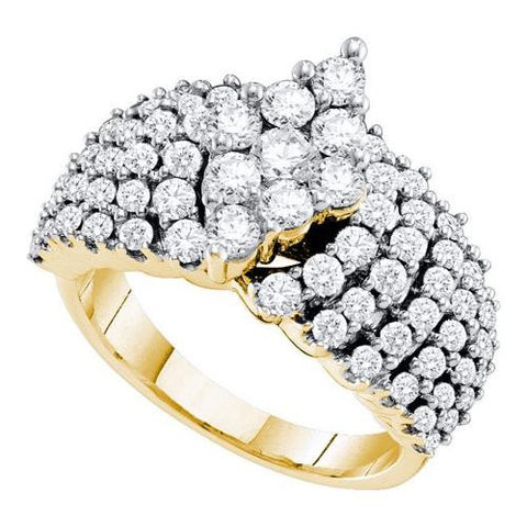 14K Yellow-gold 2.00CTW  DIAMOND FASHION RING