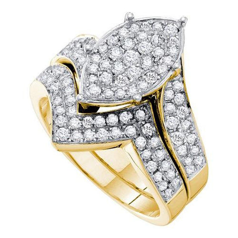 14K Yellow-gold 1.01CT DIAMOND FASHION BRIDAL SET