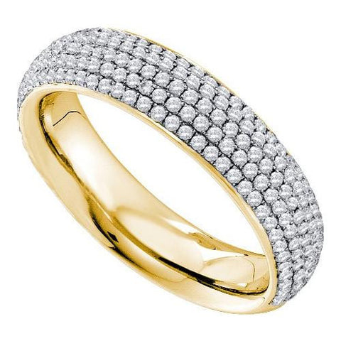 14KT Yellow Gold 0.76CTW  DIAMOND FASHION BAND