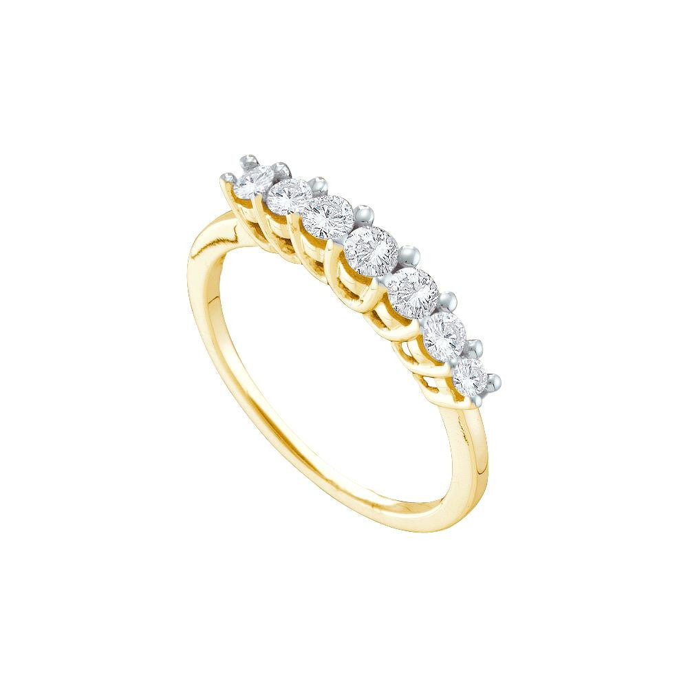 1-2CTW-Diamond 7-STONE BAND