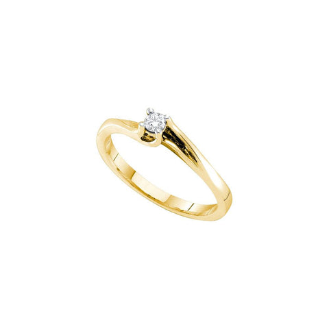 1-10CTW-Diamond RD-CENTER BRIDAL RING