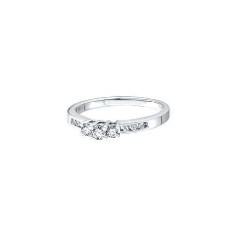 1-4CT-Diamond 3-STONE BRIDAL RING