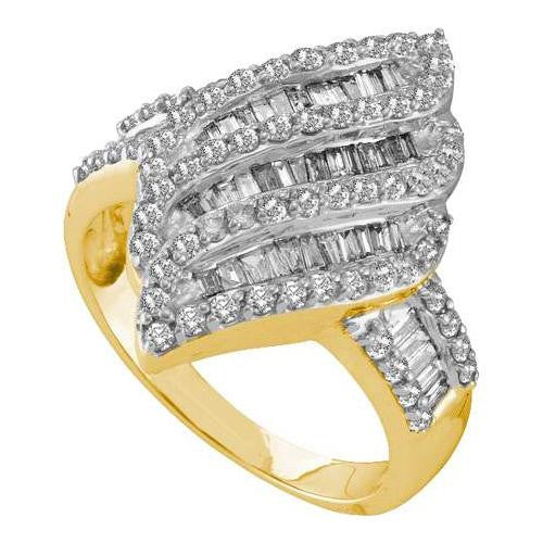 14KT Yellow Gold 1.00CTW DIAMOND FASHION RING