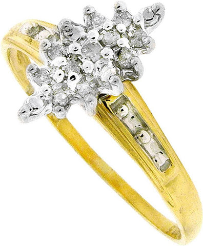 1-10CT-Diamond CLUSTER RING