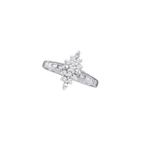 1-10CT-Diamond CLUSTER RING