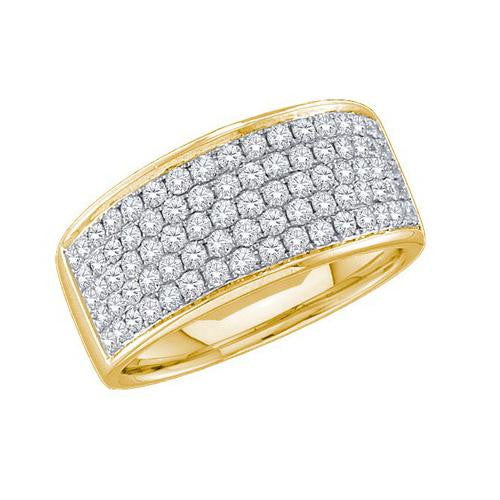 14KT Yellow Gold 1.00CTW  DIAMOND FASHION BAND