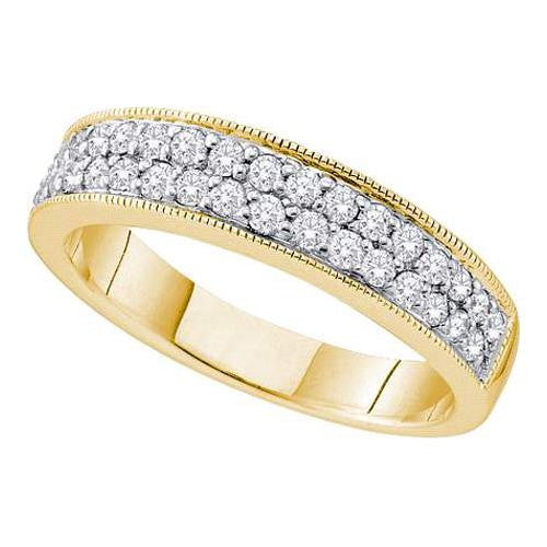 14KT Yellow Gold 0.46CTW DIAMOND LADIES FASHION BAND