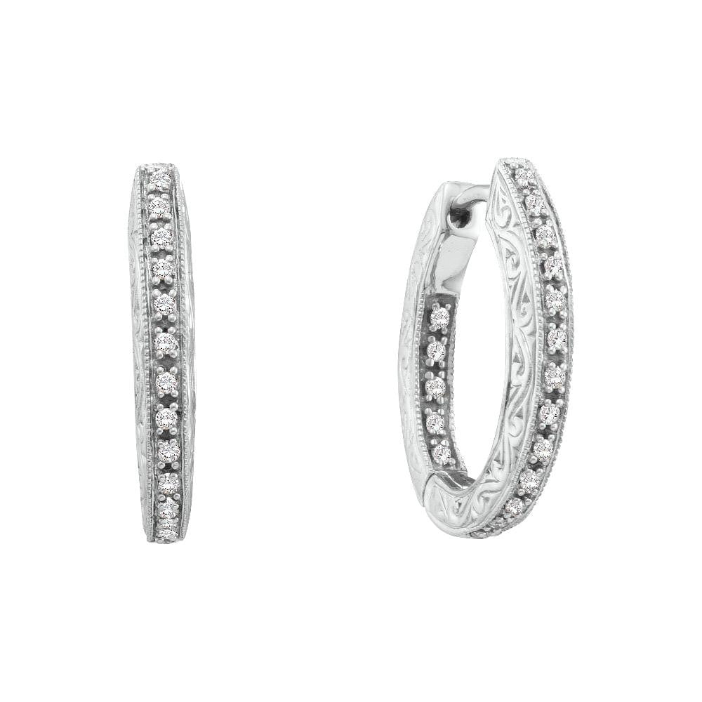 1-4CTW-Diamond FASHION HOOPS