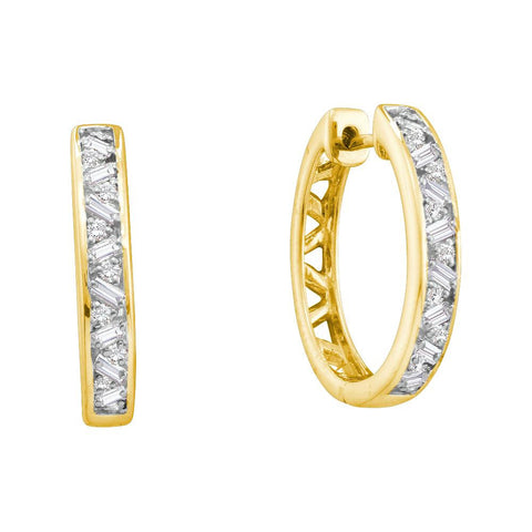 1-2CT-Diamond FASHION HOOPS