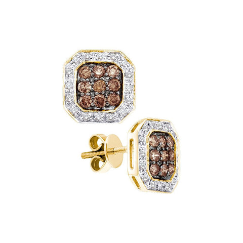 3-4CTW-Diamond FASHION BROWN EARRINGS