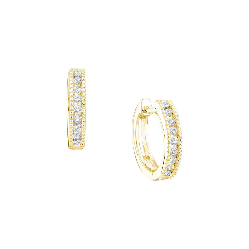 1-4CT-Diamond FASHION HOOPS