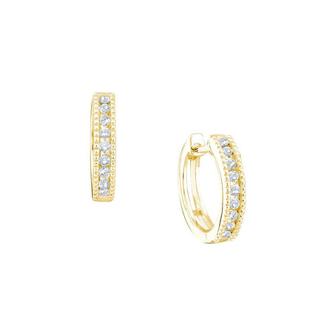 1-4CT-Diamond FASHION HOOPS