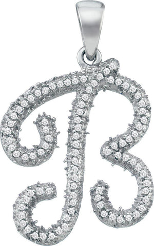 1-5CTW-Diamond INITIAL-B PENDANT""