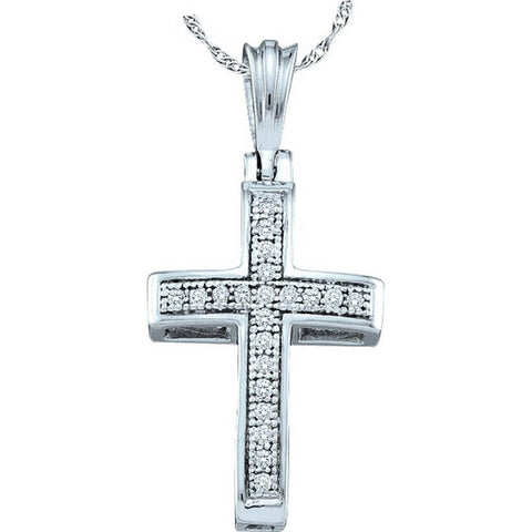 1-20CT-Diamond CROSS PENDANT