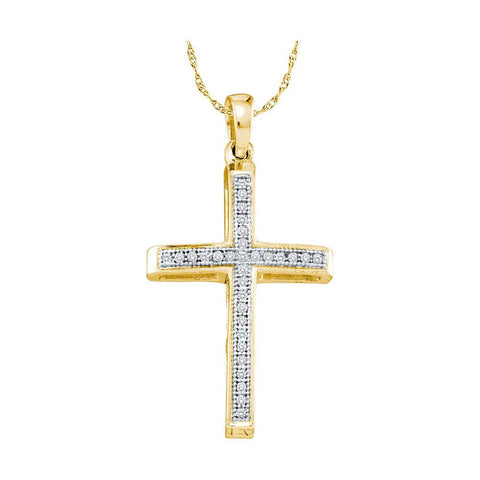 1-12CT-Diamond CROSS PENDANT