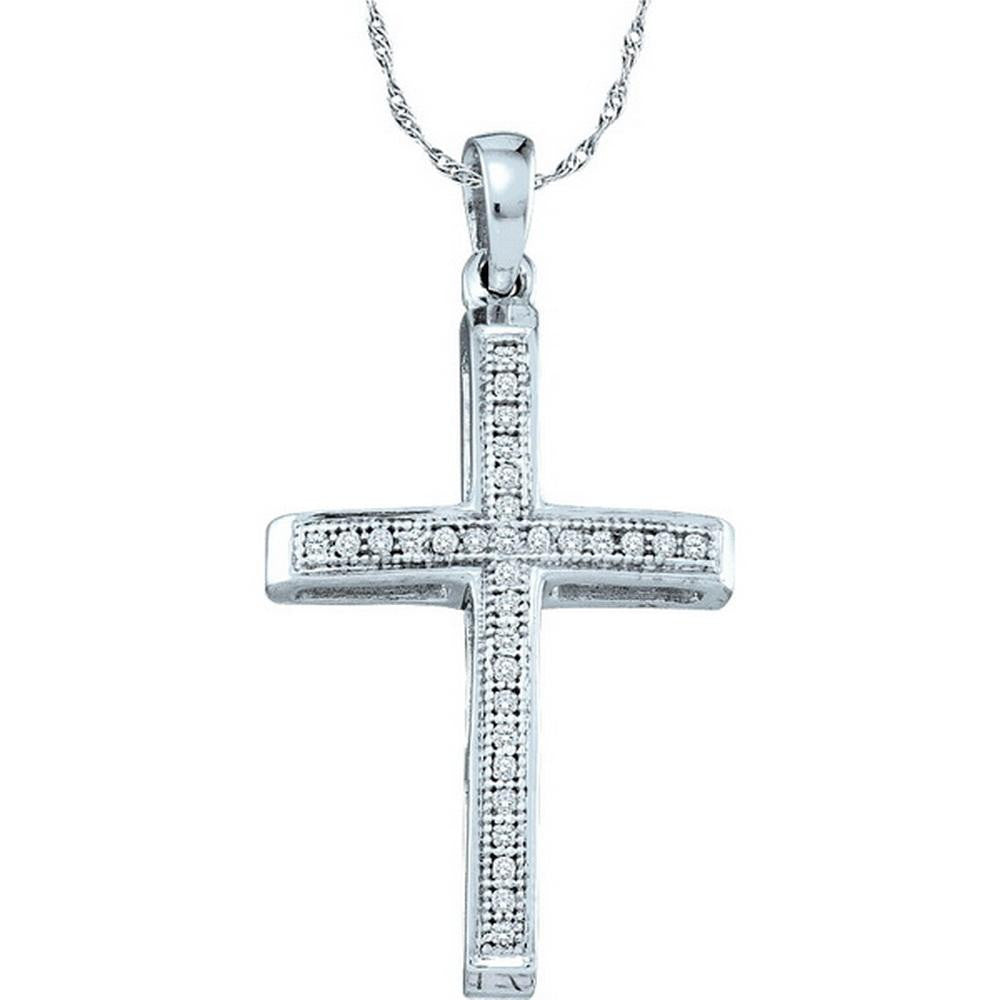 1-12CT-Diamond CROSS PENDANT