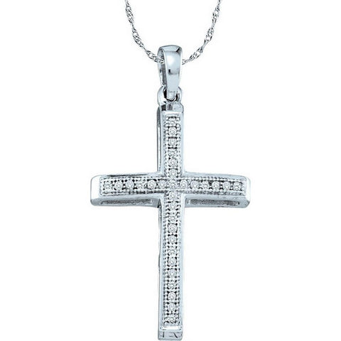 1-12CT-Diamond CROSS PENDANT