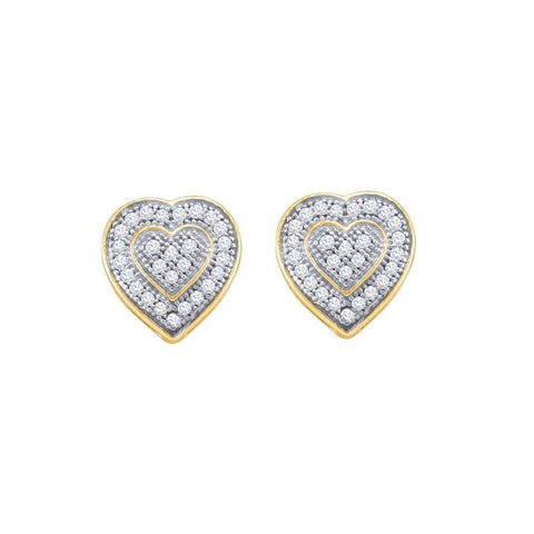 1-6CT-Diamond HEART EARRINGS