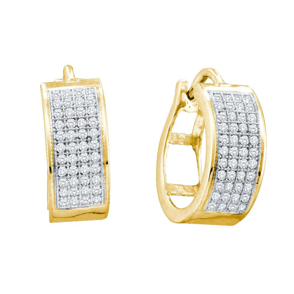 1-4CT-Diamond FASHION HOOPS