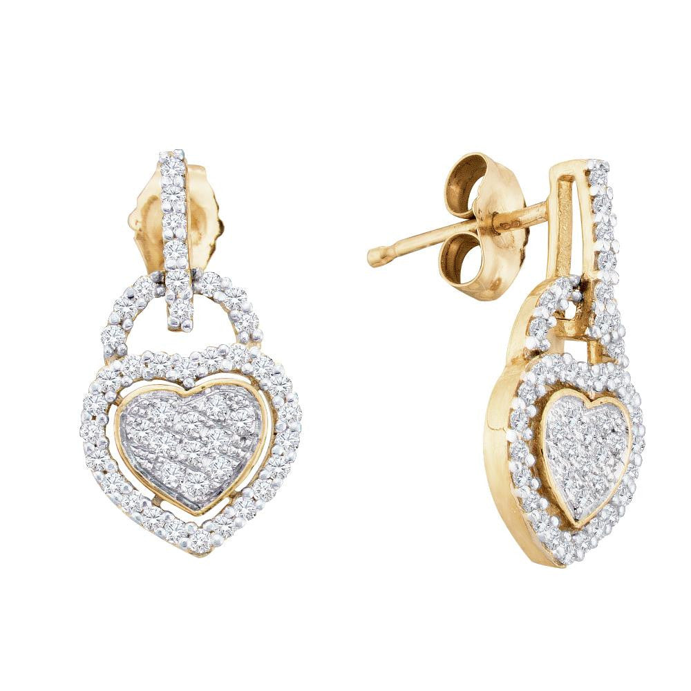 1-3CTW-Diamond MICRO-PAVE EARRINGS