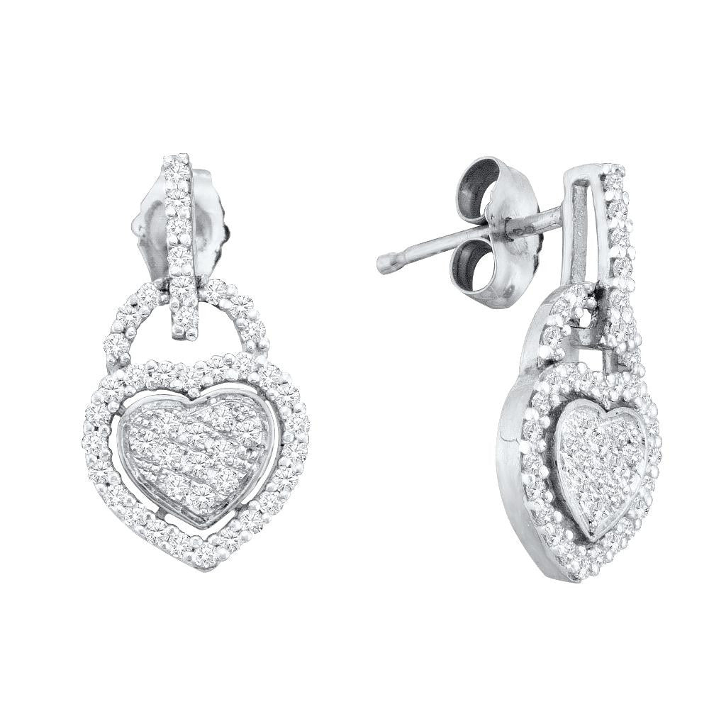 1-3CTW-Diamond HEART EARRINGS