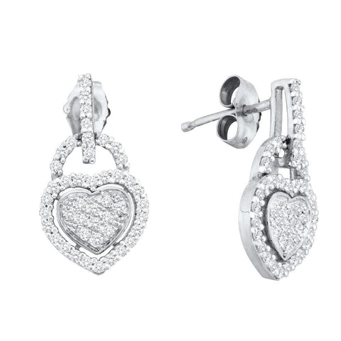 1-3CTW-Diamond HEART EARRINGS