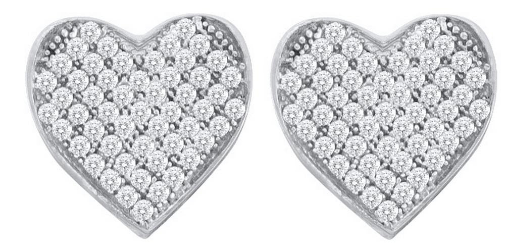 1-10CT-Diamond HEART EARRINGS