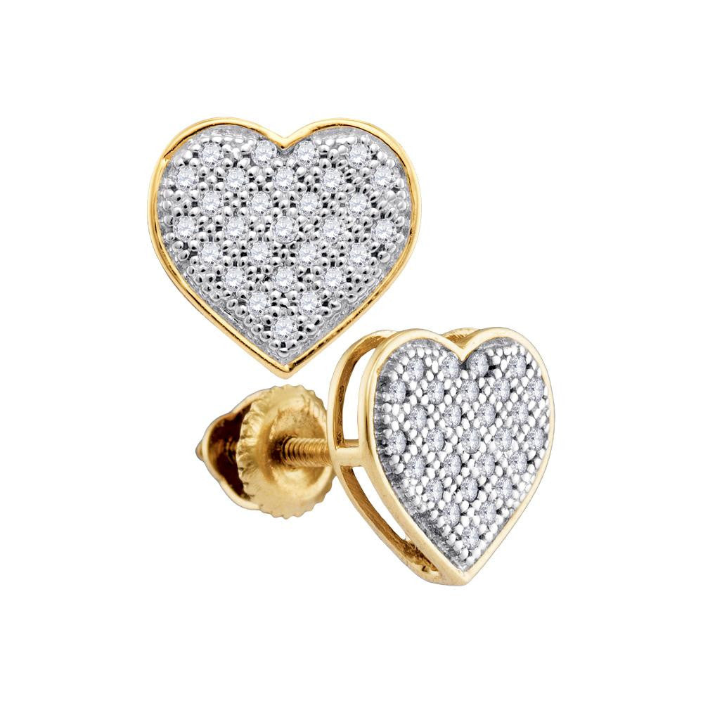 1-6CT-Diamond HEART EARRINGS