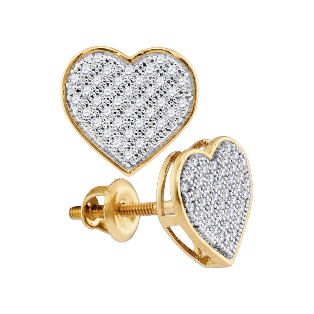 1-5CT-Diamond HEART EARRINGS