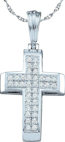 1-8CT-Diamond CROSS PENDANT