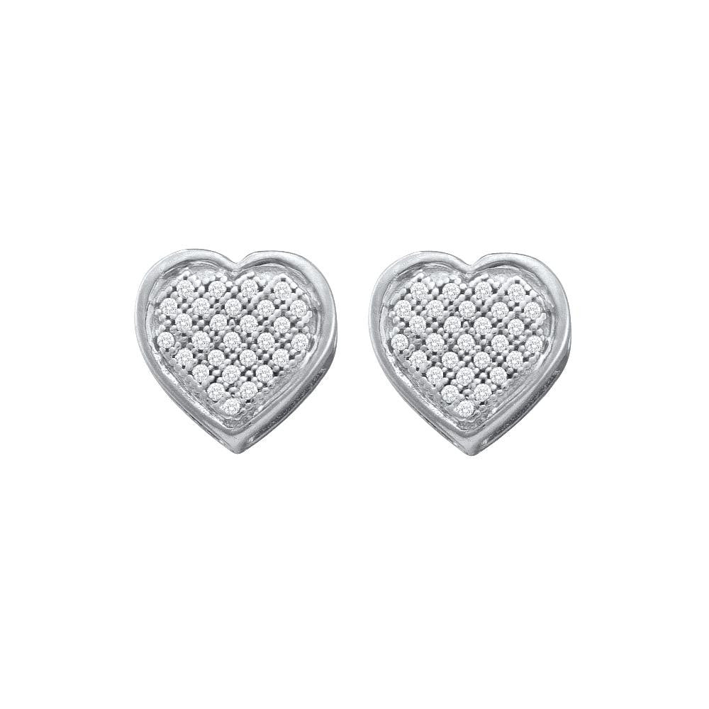 1-6CT-Diamond HEART EARRINGS