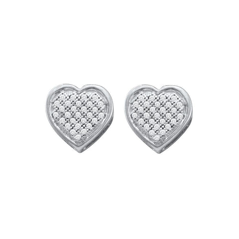 1-6CT-Diamond HEART EARRINGS