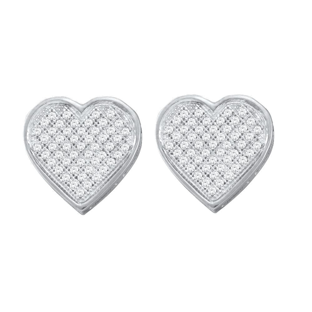 1-3CTW-Diamond HEART EARRINGS