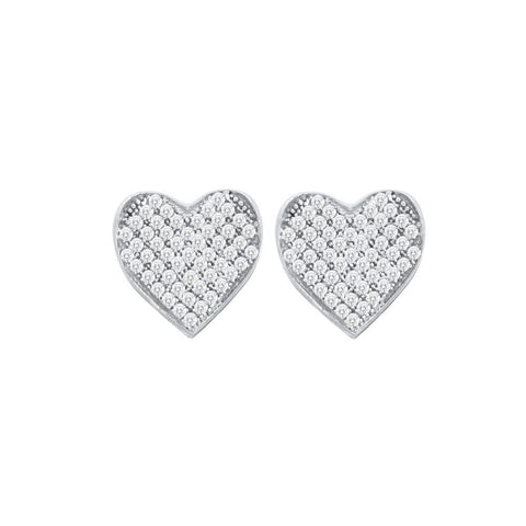 1-3CTW-Diamond HEART EARRINGS